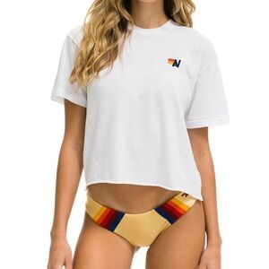 Aviator Nation White Boyfriend Tee